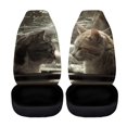 thumbnail image 4 of XYZCANDO Stylish Front Car Seat Covers with Cat Window Print - Breathable Durable Protection For All Vehicle Types, 4 of 7