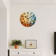 thumbnail image 4 of Round Wall Clock,Beautiful Painting Of Leaves In Autumn,Silent Non-Ticking Wall Clock Decor for Home Office Kitchen Living Room Bedroom(10inch), 4 of 4
