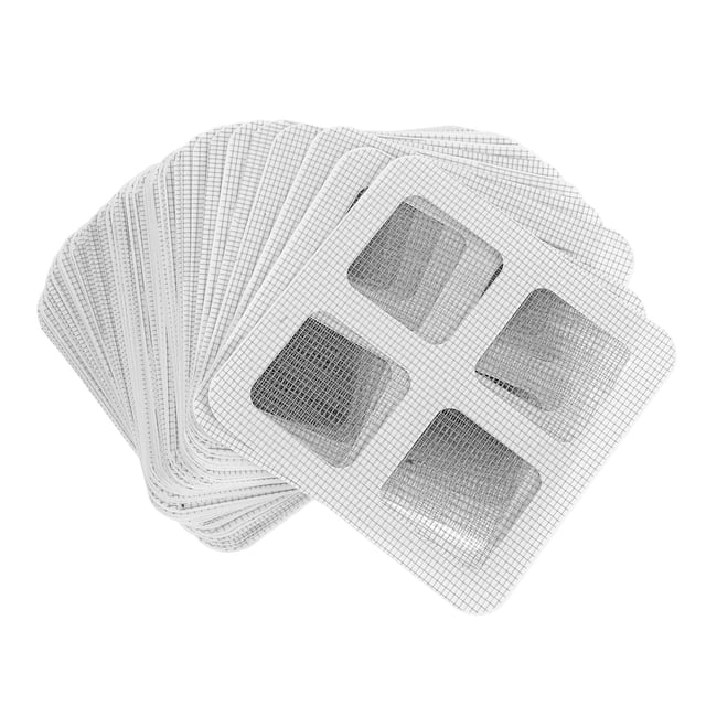 WRITWAA 100Ud Pegatinas Para Desagüe Antiobstrucción Adhesivo Color Plata