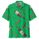 thumbnail image 2 of Camisa hawaiana con estampado de vino colorido para hombre, camisas de manga corta con solapa suelta y estampado 3D, blusas de botones de calle de verano Y2k, 2 of 5