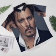 thumbnail image 4 of Johnny Depp Casual Short Sleeve Shirt Lapel Collar Shirt Summer Beach Shirt XS, 4 of 8
