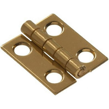 UPC 008236862980 product image for Hillman 851181 1.5 in. Solid Brass Narrow Hinge  Antique Brass | upcitemdb.com