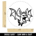 thumbnail image 2 of Fuzzy Little Cartoon Bat Halloween Self-Inking Rubber Stamp Ink Stamper - Brown Ink - Medium 1 Inch, 2 of 7