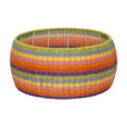 thumbnail image 3 of Household Essentials Handwoven Resin Storage Stool Ottoman, Multicolor, 3 of 5