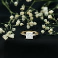 thumbnail image 2 of Rosec Jewels Princess Cut Moissanite Solitaire Engagement Ring - 8 mm - 3 ct - D-VS1 Certified, 18K Yellow Gold, US 5.00, 2 of 8