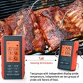 thumbnail image 2 of Despertador Termómetro inalámbrico para carne con 2 accesorios para asar en la cocina Termómetro para cocinar alimentos Termómetro digital para carne Inalámbrico para horno ahumador Parrilla exterior, 2 of 8