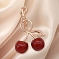 thumbnail image 5 of Fashion Delicious Red Cherry Keychain Summer Fruits Cherries Pendant Keyring For Women Men Jewelry Bag Accessories Gift, 5 of 9