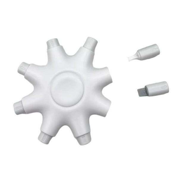 Kit de limpieza de teléfonos Puerto de carga Carga poco fiable Antiobstrucción Limpiador múltiple blanco