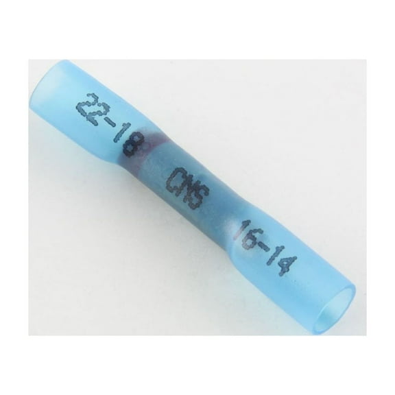 22-18 to 16-14 Ga. Step-Down Heat-Shrink Butt Splice Terminals - (pack of 10)