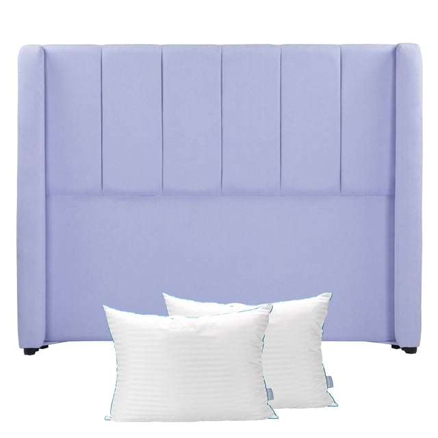 Cabecera Queen Size Foss Lila + 2 Almohadas