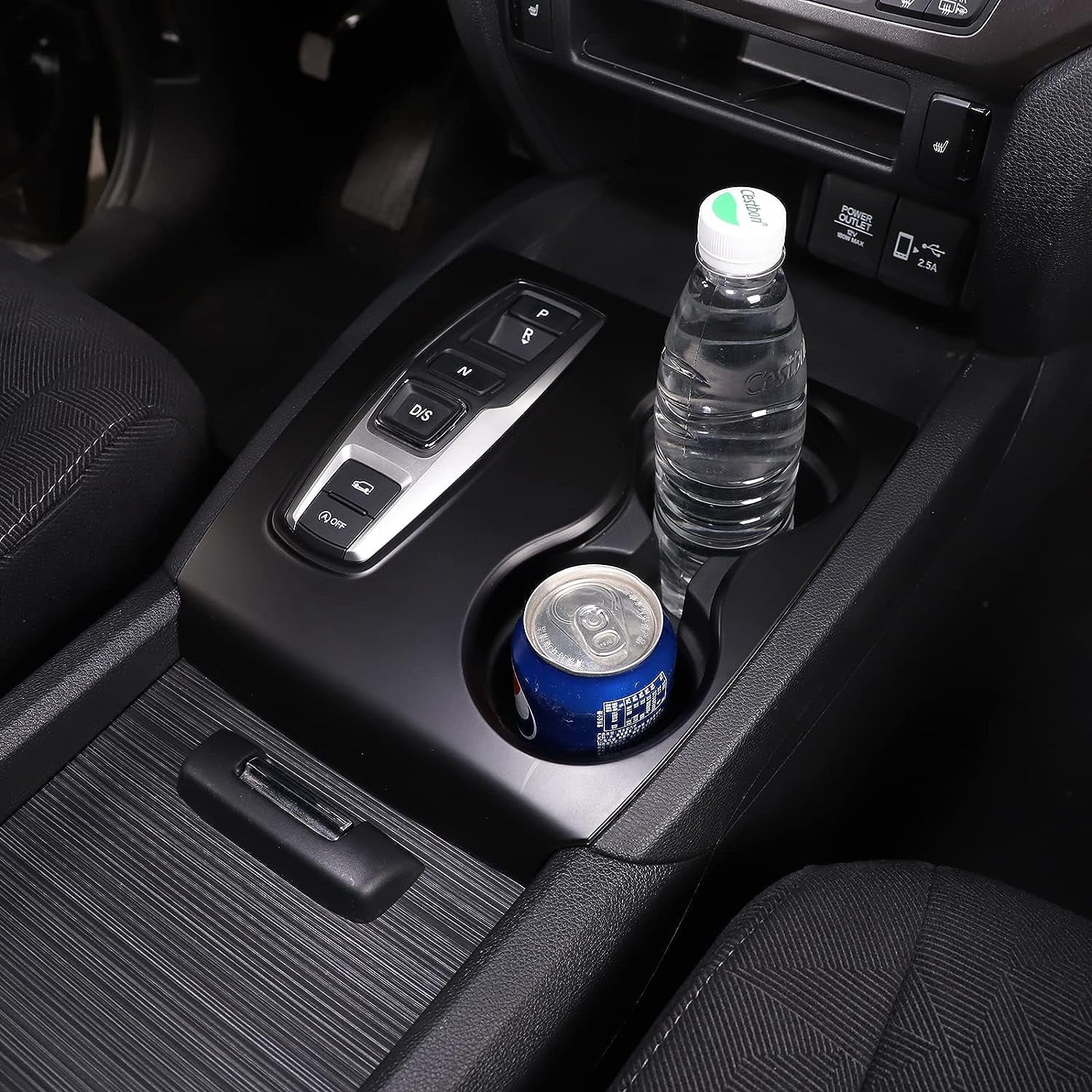 TINKI Gear Shift Panel Cover Trim for Honda Pilot 2016-2022/ Ridgeline 2020-2023/ Passport 2019-2023, ABS Automotive Center Consoles Cup Holder Cover Protector Accessories