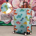 thumbnail image 4 of Blue Stripes Dinosaurs Pattern Luggage Cover Fashion Suitcase Cover Baggage Covers Fit 25-28 Inch Luggage (Go Travel), 4 of 5