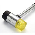 thumbnail image 2 of Martillo de goma, mazo de goma suave, martillo reemplazable de doble cabeza de nailon con mango de goma antideslizante para joyería artesanal, 2 of 5