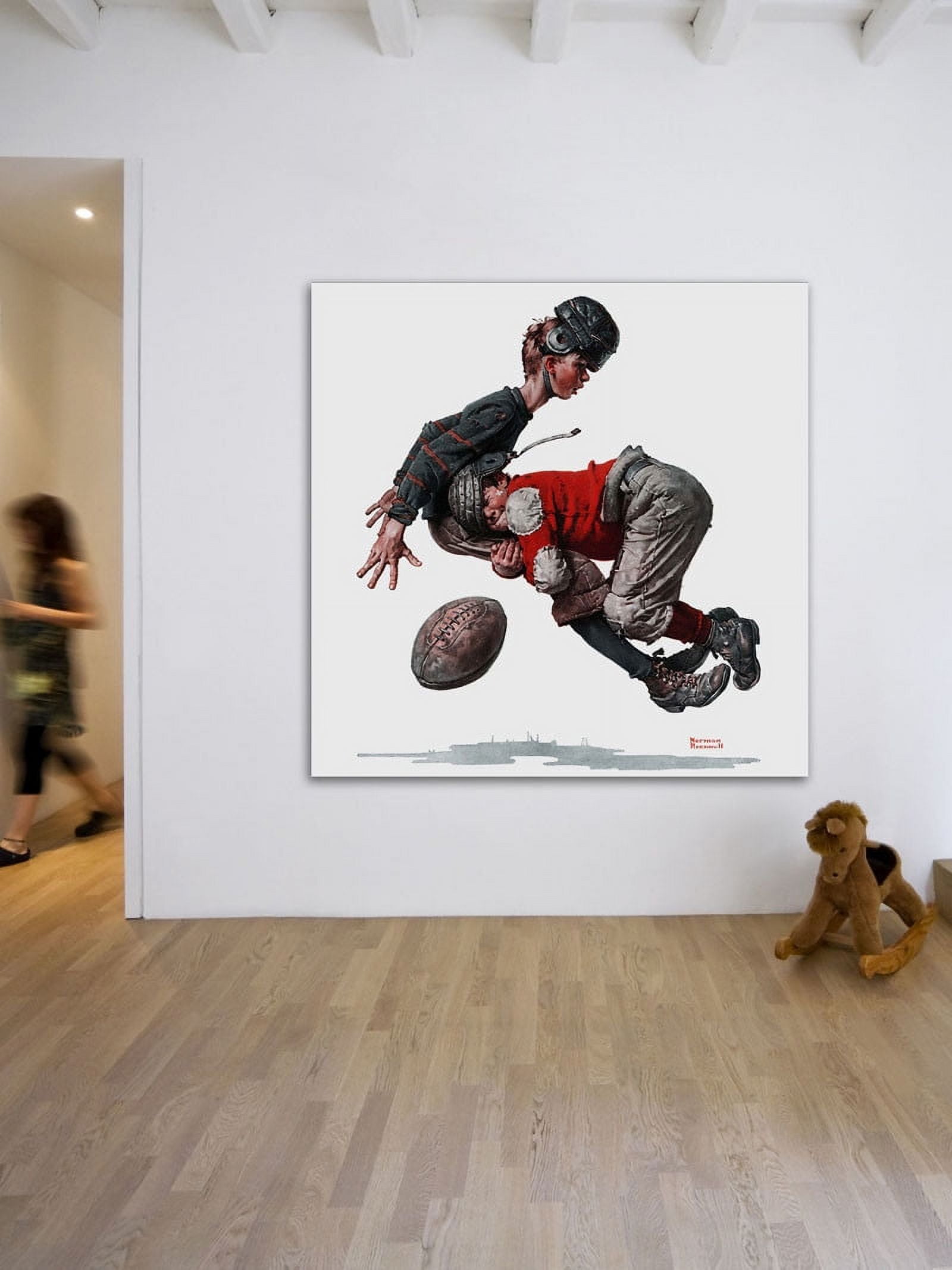 Marmont Hill "Fumble" by Norman Rockwell Painting Print on Canvas