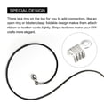 thumbnail image 4 of 200Pack Fold Over Cord Ends, 3x6mm Terminators Crimp End Tips for Leather Ribbon, Silver Tone, 4 of 7