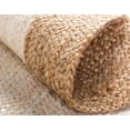 thumbnail image 4 of 2x3 Ft Oval White Jute Area Rug, Hand-Woven, Reversible, Farmhouse Boho Style, Durable & Pet-Friendly Rug for Living Room, Dining Room, and Bedroom, 4 of 5