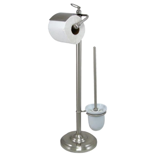 Kingston Brass CC2018 Free Standing Toilet Paper Holder Satin Nickel