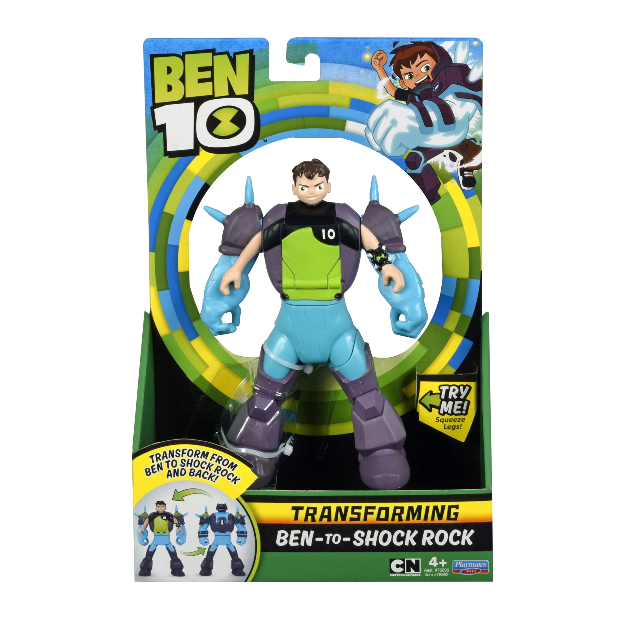 Ben 10 Ben To Shock Rock Transforming Figure
