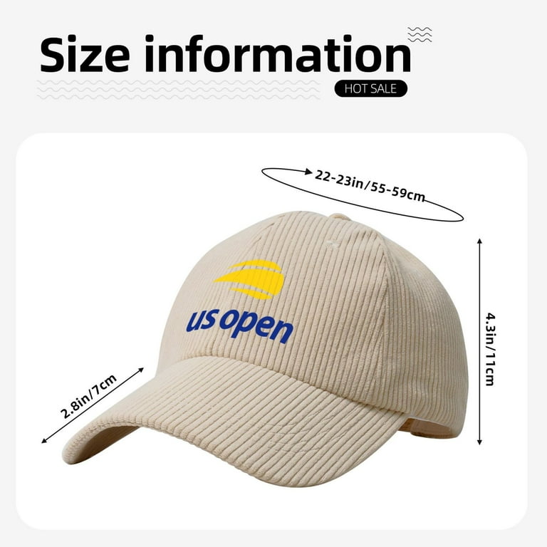 Us Open Unisex Corduroy Baseball Cap Adjustable Trucker Cap Hat