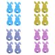 thumbnail image 2 of Bolsas para cubiertos de conejito de Pascua, 16 piezas, cubertería de conejito de Pascua, soporte para cubiertos de conejo, bolsas de almacenamiento de utensilios de vajilla, muy versátiles, 2 of 9