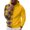 Yellow, variant on Vedolay Men Hoodies Gradient Casual Tops Pullover T-Shirts Autumn Outfits Purple,2XL