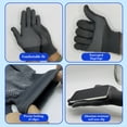 thumbnail image 5 of Work Gloves under $5! CQCYD Nylon Dot Grip Gloves, Non-Slip Work Gloves for Gardening Climbing, Breathable Labor Protection Gloves, 2 Pairs Pack, Durable Grip Wear, 5 of 6