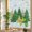 White, variant on Christmas Tree Window Privacy Film, Winter Snowflakes Green Gold Tree Stars Stained Glass Rainbow Film Decorative Window Clings, Static Cling Sun Blocking Stickers 17.7" x 39.3"