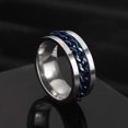 thumbnail image 1 of Nuevo anillo de pareja giratorio de acero inoxidable genial, cadena giratoria de alta calidad, anillos giratorios para mujer, hombre, joyería Punk, regalo de fiesta Tan Jianjun unisex, 1 of 2