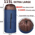 thumbnail image 3 of Bolsa lavandería mochila grande, 115L, correa hombro, resistente viaje, colgante dormitorio, apto, estudiante, 3 of 3