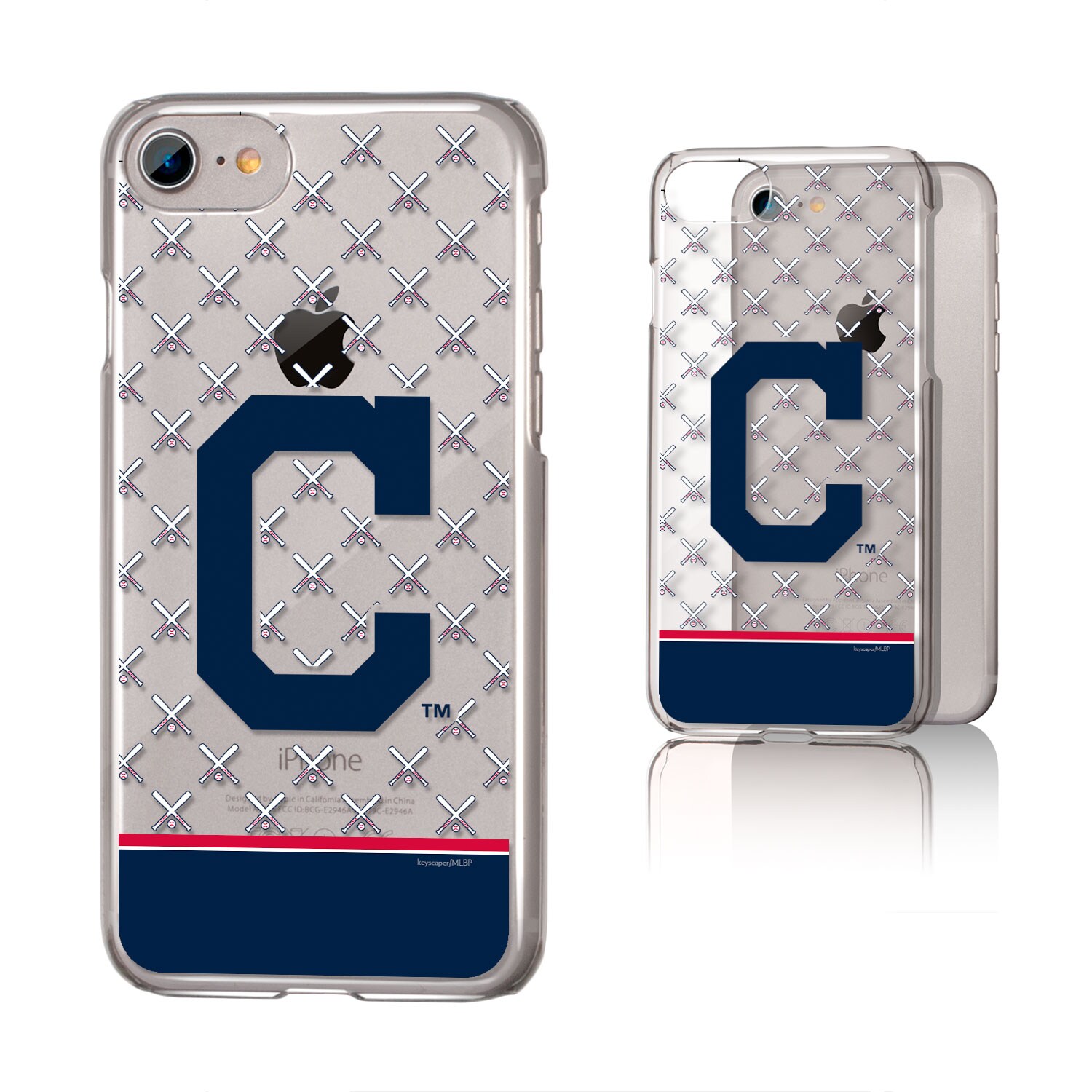 Cleveland Indians Iphone 6 6s 7 8 Logo Stripe Clear Case Walmart Com Walmart Com