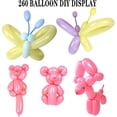thumbnail image 4 of 100Pcs 260Q Long Balloons Animal Balloons Kit Latex Twisting Balloons for Animal Making Magic Modelling Balloons for Birthday Party Wedding Clowns Festival Christmas Decorations, 4 of 8