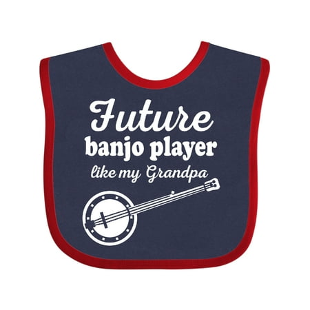 

Inktastic Future Banjo Player Like Grandpa Gift Baby Boy or Baby Girl Bib