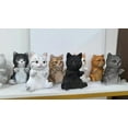 thumbnail image 1 of Set de figuras de gatos de 8 estatuas de resina - British Shorthair, Orange Tabby, Black Cat, Blue Cat, Tortoiseshell, Calicó, Siamese, Shaded - Decoración del hogar y regalo para amantes de los, 1 of 1
