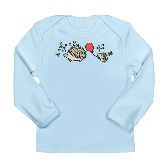 CafePress - Baby Hedgehog's Red Balloon Long Sleeve Infant T S - Long Sleeve Infant T-Shirt