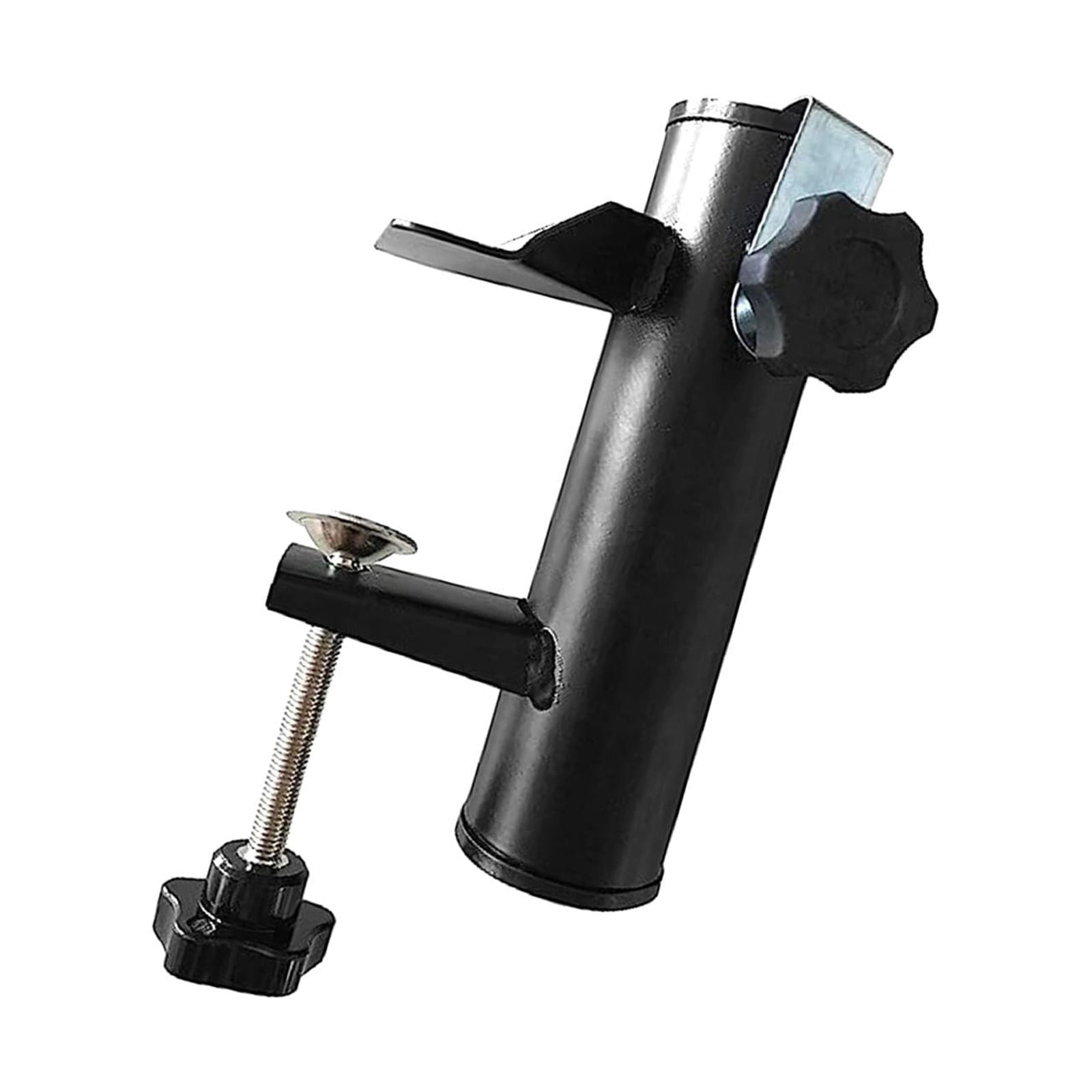 APLVFFZH Deck Mount Umbrella Stand, Patio Umbrella Clamp Holder Metal Clamp Beach Fishing