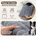 thumbnail image 4 of decorUhome Couch Cover, Washable Non-Slip Sofa Cover for Dogs, Pet Friendly Couch Protector for 2 Cushion Couch Sofa (Grey, 27.6" x 59"), 4 of 7