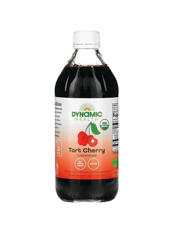 Dynamic Health Organic Tart Cherry Juice Concentrate | 100% Pure | 16 Servings