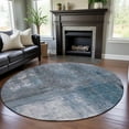 thumbnail image 3 of Dalyn Rugs Premium Machine Washable Mayfield AMF1095 Blue 8' x 8' Round Rug, 3 of 6