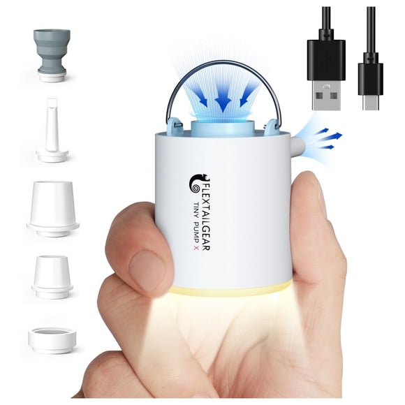 Bomba de aire portátil FLEXTAILGEAR Tiny Pump X con luz para camping