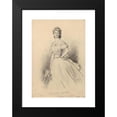thumbnail image 2 of Marie Félix Hippolyte-Lucas 11x14 Black Modern Framed Museum Art Print Titled - A&nbsp; Portrait of Marie Lloyd, 2 of 5