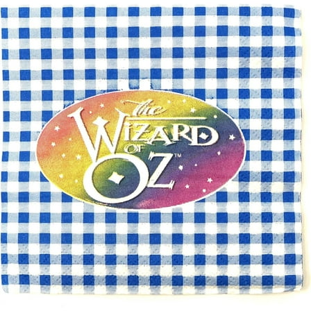 The Wizard of Oz Blue Plaid 3-Ply Dessert Party Napkins (Pack of 16)