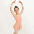 thumbnail image 6 of Virmaxy Solid Color V Neck Sleeveless Camisole Mesh Dress Backless Breathable One Piece Ballet Dance Dress for Practice and Performance, 3-15Y, 6 of 9