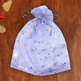 thumbnail image 3 of POINTERTECK 50PCS Christmas Drawstring Gift Bags Transparent Xmas Stocking Bags for Candy Cookie Chocolate  White, 3 of 8