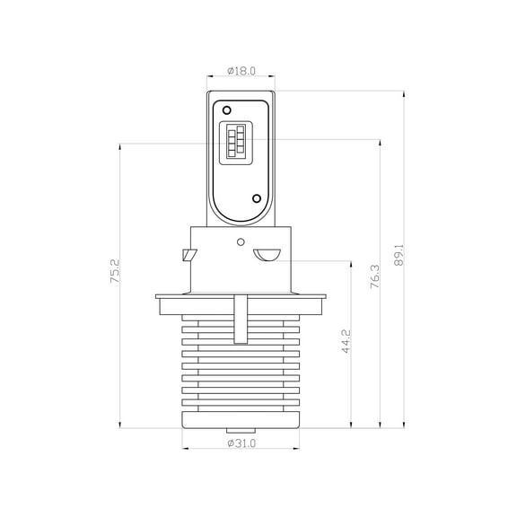 ARC Lighting 21131 H13;100% Fitment;Compact and Powerful;Patented Thermal Management