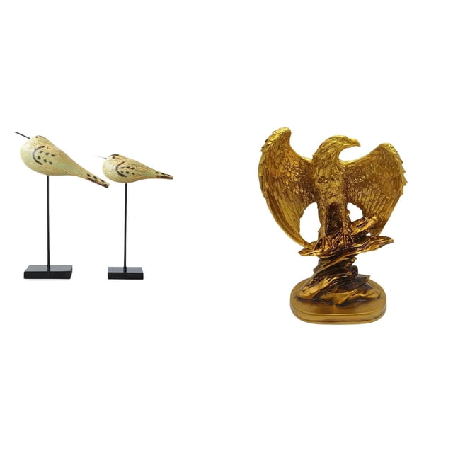 Esculturas de pájaros y figuras para escritorio, dormitorio, entrada, decoración de interiores, de arte, adornos para el hogar, la oficina y fie