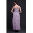 thumbnail image 5 of Bimba Blueberry Leaves Print Women Long Maxi Tube Smocked Bodice Dress-X-Large, 5 of 7