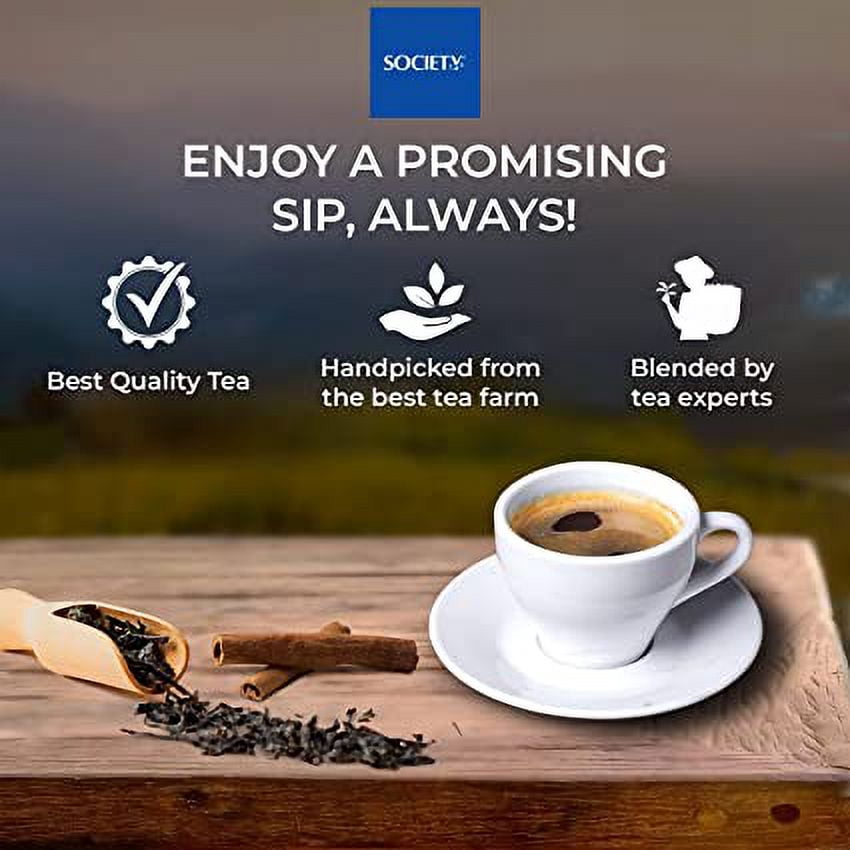 Society Masala Tea 32 Oz with Ginger, Clove Bud, Lemongrass, Black Pepper & Cardamom, 100% Natutal Spices, Masala Spiced Chai, Traditional Masala Tea, Strong & Robust Blend, No Gluten, 900 grams