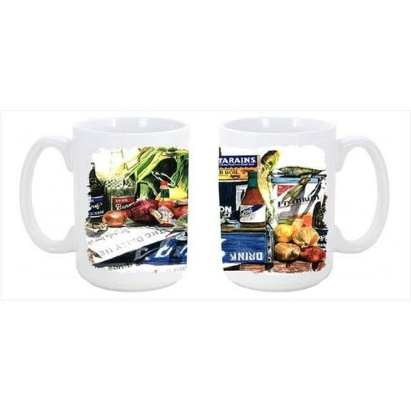 Crab in the Middle Dishwasher Safe Microwavable Ceramic Coffee Mug