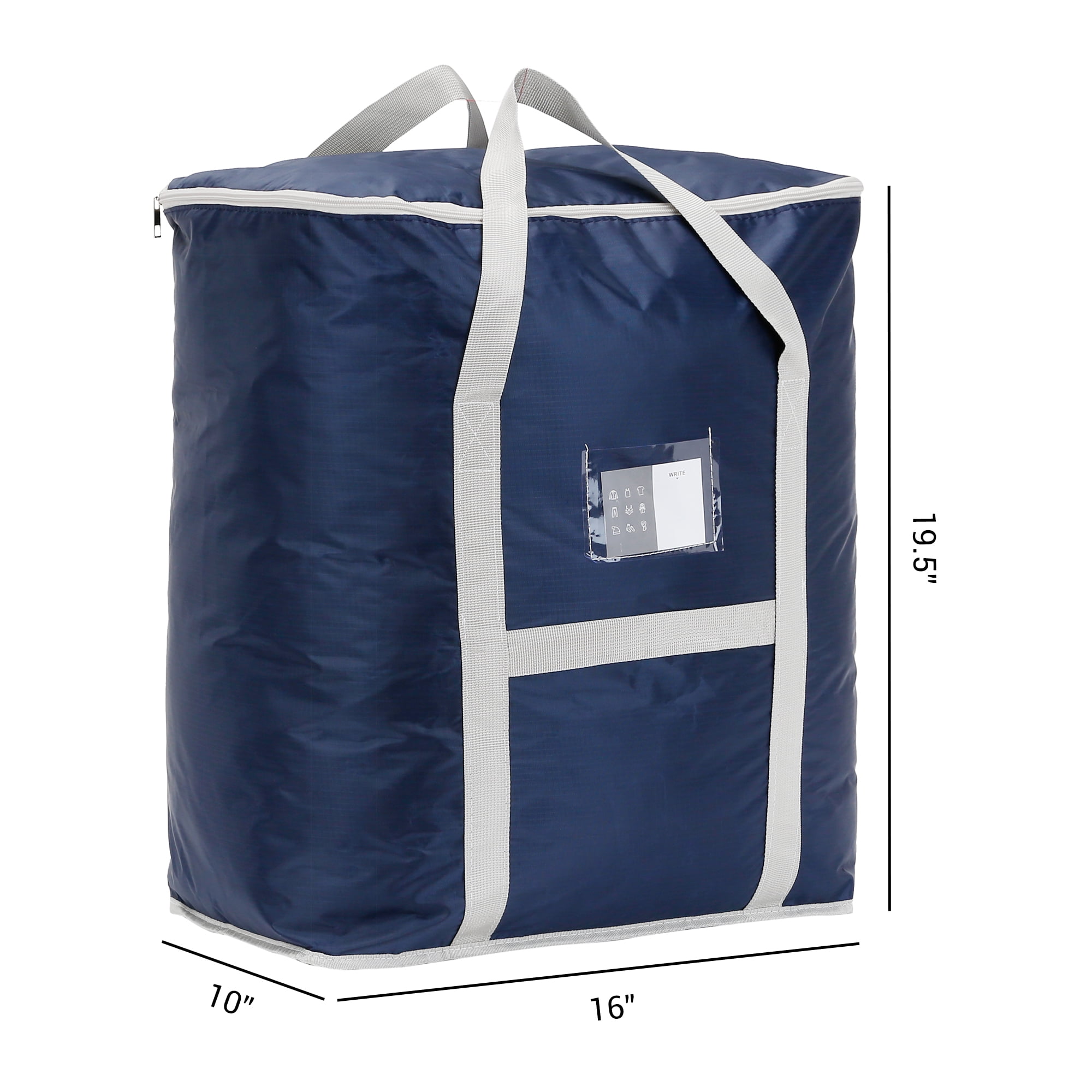 Unique Bargains 1 Pack Clothes Storage Bags Moving Bags Blue 20*16*20in