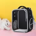 thumbnail image 4 of Bolsa transportadora de gatos Sunnimix portátil con rejillas de ventilación transparente Negro, 4 of 7